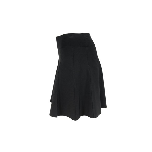 A.L.C. Womens Mini Skirt Size Small Black Rayon Nylon Stretch Waist Pleated - Picture 4 of 7